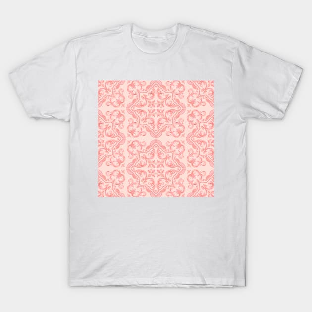 Decorative Tiles / Vintage Summer Pink T-Shirt by matise